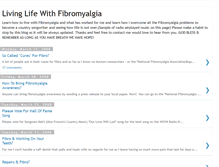 Tablet Screenshot of livinglifewithfibromyalgia.blogspot.com