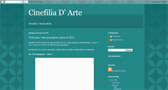 Desktop Screenshot of cinefiliadarte.blogspot.com