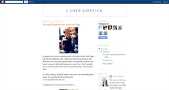 Desktop Screenshot of i-love-lipstick.blogspot.com