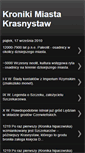 Mobile Screenshot of kronikimiastakrasnystaw.blogspot.com