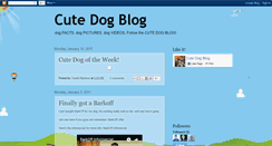 Desktop Screenshot of cutedogblog.blogspot.com
