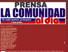Tablet Screenshot of comunidadaldiaprensa.blogspot.com