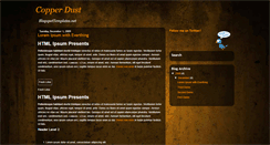 Desktop Screenshot of copperdustdemo.blogspot.com