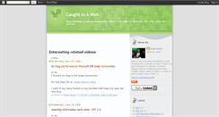 Desktop Screenshot of caught-in-a-web.blogspot.com