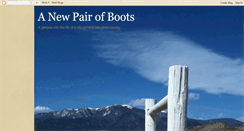 Desktop Screenshot of anewpairofboots.blogspot.com