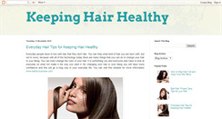 Desktop Screenshot of keepinghairhealthy.blogspot.com