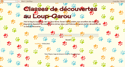 Desktop Screenshot of classe-loup-garou.blogspot.com