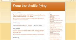 Desktop Screenshot of keeptheshuttleflyingc.blogspot.com