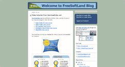 Desktop Screenshot of fsl-freesoftland.blogspot.com