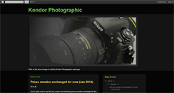 Desktop Screenshot of kondorphotographic.blogspot.com