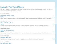 Tablet Screenshot of livinginthetrendtimes.blogspot.com