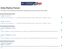 Tablet Screenshot of poetryurdu.blogspot.com