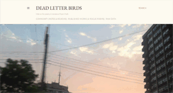 Desktop Screenshot of deadletterbirds.blogspot.com
