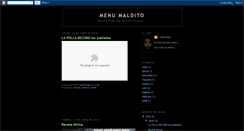 Desktop Screenshot of menumaldito.blogspot.com