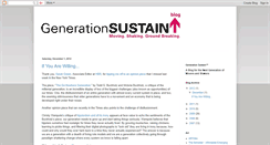 Desktop Screenshot of generationsustain.blogspot.com