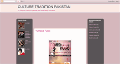 Desktop Screenshot of culturetraditionpakistan.blogspot.com