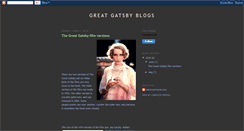 Desktop Screenshot of greatgatsbyblogs.blogspot.com