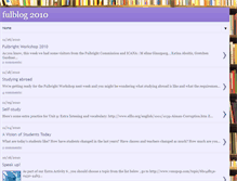 Tablet Screenshot of fulblog2010.blogspot.com