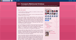 Desktop Screenshot of consejeriamatrimonioscristianos.blogspot.com