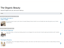 Tablet Screenshot of naturalorganicbeautysalon.blogspot.com