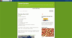 Desktop Screenshot of amish-recipe.blogspot.com