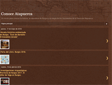 Tablet Screenshot of conoceatapuerca.blogspot.com