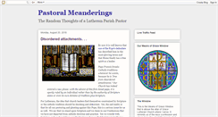 Desktop Screenshot of pastoralmeanderings.blogspot.com