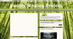 Desktop Screenshot of familymissionproject.blogspot.com