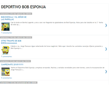 Tablet Screenshot of deportivobobesponja.blogspot.com