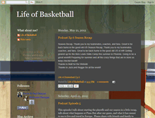 Tablet Screenshot of lifeofbasketball.blogspot.com