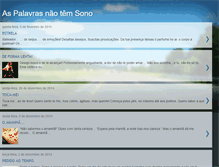 Tablet Screenshot of palavrasnaotemsono.blogspot.com