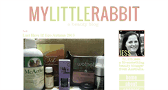 Desktop Screenshot of mylittlerabbit.blogspot.com