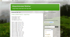 Desktop Screenshot of absentmindedmother.blogspot.com