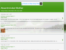 Tablet Screenshot of absentmindedmother.blogspot.com