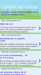 Mobile Screenshot of ligeradecosas.blogspot.com