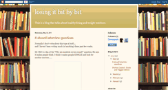 Desktop Screenshot of losingitbitbybit.blogspot.com