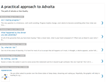 Tablet Screenshot of practicaladvaita.blogspot.com