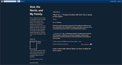 Desktop Screenshot of godtheworldandmyfamily.blogspot.com