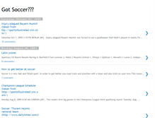 Tablet Screenshot of gotsoccer.blogspot.com