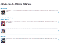 Tablet Screenshot of agrupacionfolkloricadanzasdabajuro.blogspot.com