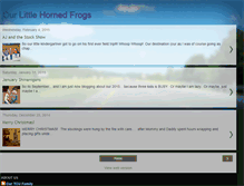 Tablet Screenshot of ourlittlehornedfrogs.blogspot.com