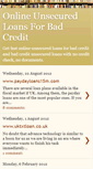 Mobile Screenshot of onlineunsecuredloansforbadcredit.blogspot.com