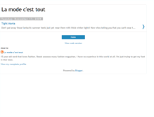 Tablet Screenshot of la--mode--cest--tout.blogspot.com