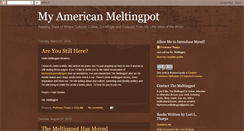 Desktop Screenshot of myamericanmeltingpot.blogspot.com