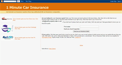 Desktop Screenshot of 1minutecarinsurance.blogspot.com