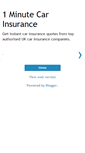 Mobile Screenshot of 1minutecarinsurance.blogspot.com