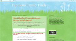 Desktop Screenshot of fabulousfamilyfinds.blogspot.com