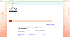 Desktop Screenshot of indiaonlineservice.blogspot.com