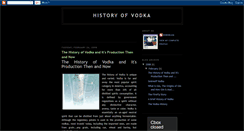 Desktop Screenshot of historyofvodka.blogspot.com