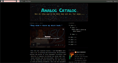 Desktop Screenshot of analogcatalog.blogspot.com